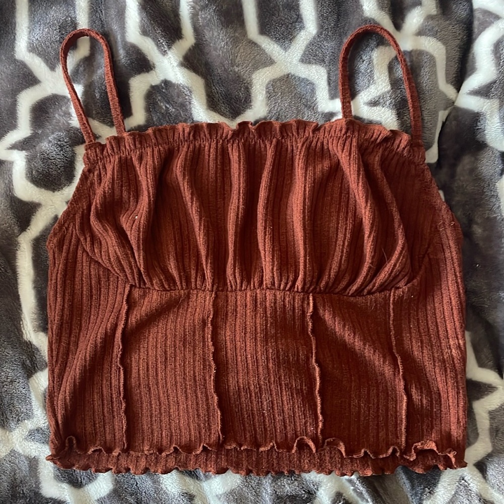 Size M brown tank top.